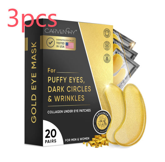 Eye Bag Removal Wrinkle Lifting And Tightening 24K Gold Eye Mask Patch - Gold Eye Patches for Bag-Free Bliss