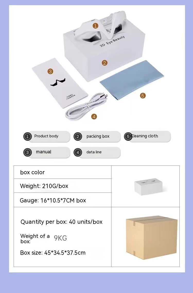 Household Eye Care Machine EMS Massager with USB Charging for Relaxation - Happy Eyes at Home eye care machine