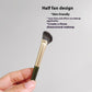 Eye Contour Brush with Oblique Sickle Shape for Precise Makeup Application - Teleplus sickle eye contour brush oblique