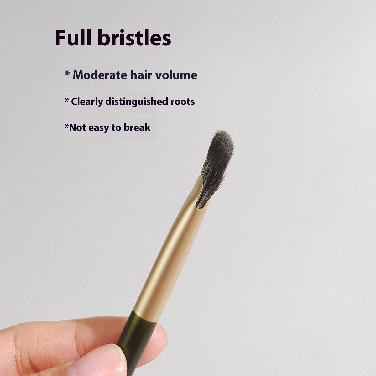 Eye Contour Brush with Oblique Sickle Shape for Precise Makeup Application - Teleplus sickle eye contour brush oblique