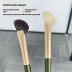 Eye Contour Brush with Oblique Sickle Shape for Precise Makeup Application - Teleplus sickle eye contour brush oblique