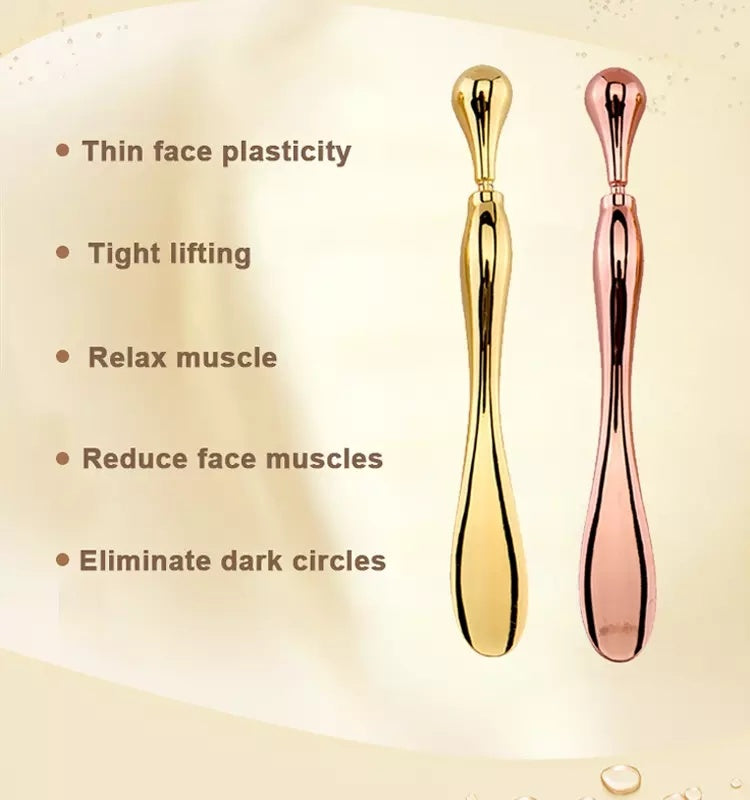 Eye Cream Stick Roller For Face Metal Spatula Puff Applicator Eye Cream Massager Facial Cream Massage Sticks Eye Metal