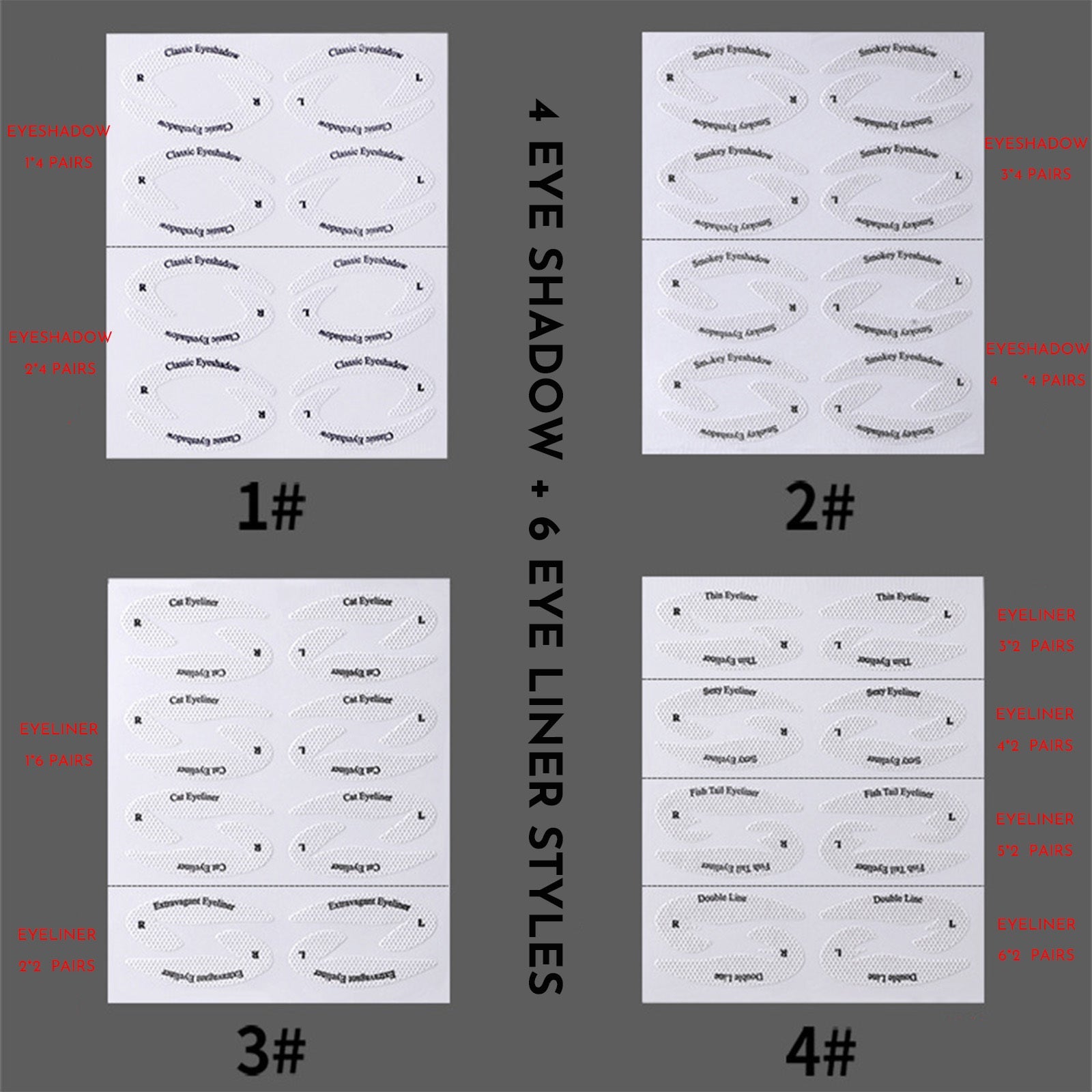 Eye Makeup and Eyeliner Stencils for Flawless Look Precise Application - Teleplus Looks flawless eye makeup eyeliner