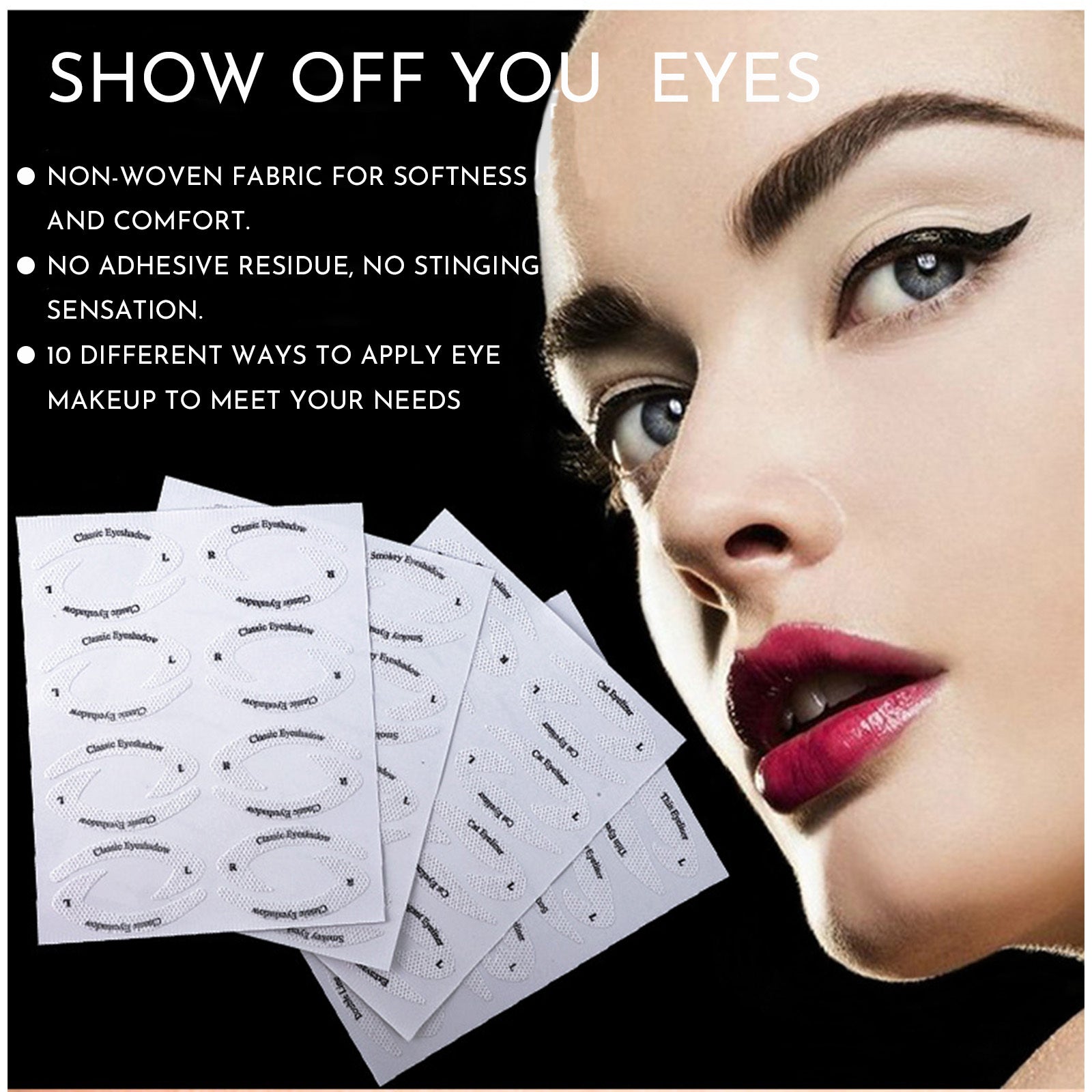 Eye Makeup and Eyeliner Stencils for Flawless Look Precise Application - Teleplus Looks flawless eye makeup eyeliner