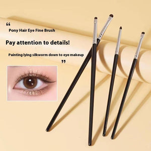 Eye Makeup Fine Brush Set with Hair Eyeliner and Shadow Applicators - Teleplus hair eyeliner brush eye shadow makeup