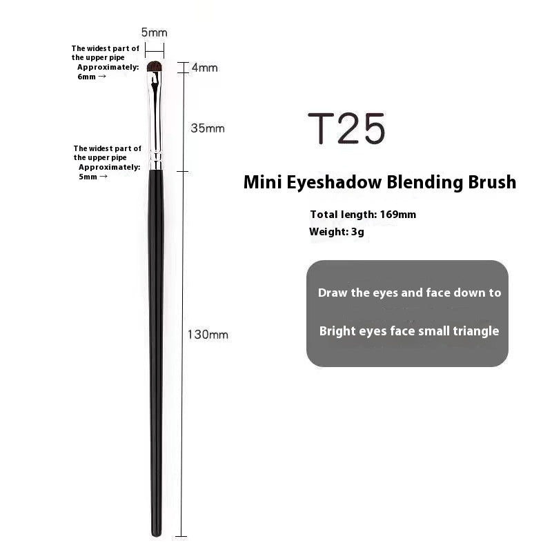 Eye Makeup Fine Brush Set with Hair Eyeliner and Shadow Applicators - Teleplus hair eyeliner brush eye shadow makeup