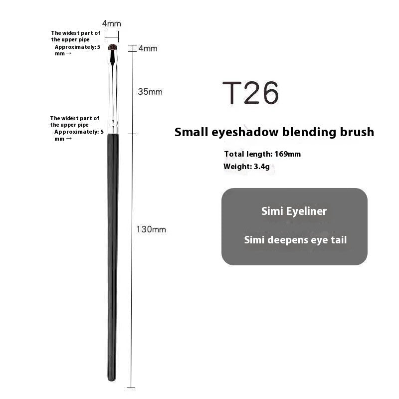 Eye Makeup Fine Brush Set with Hair Eyeliner and Shadow Applicators - Teleplus hair eyeliner brush eye shadow makeup