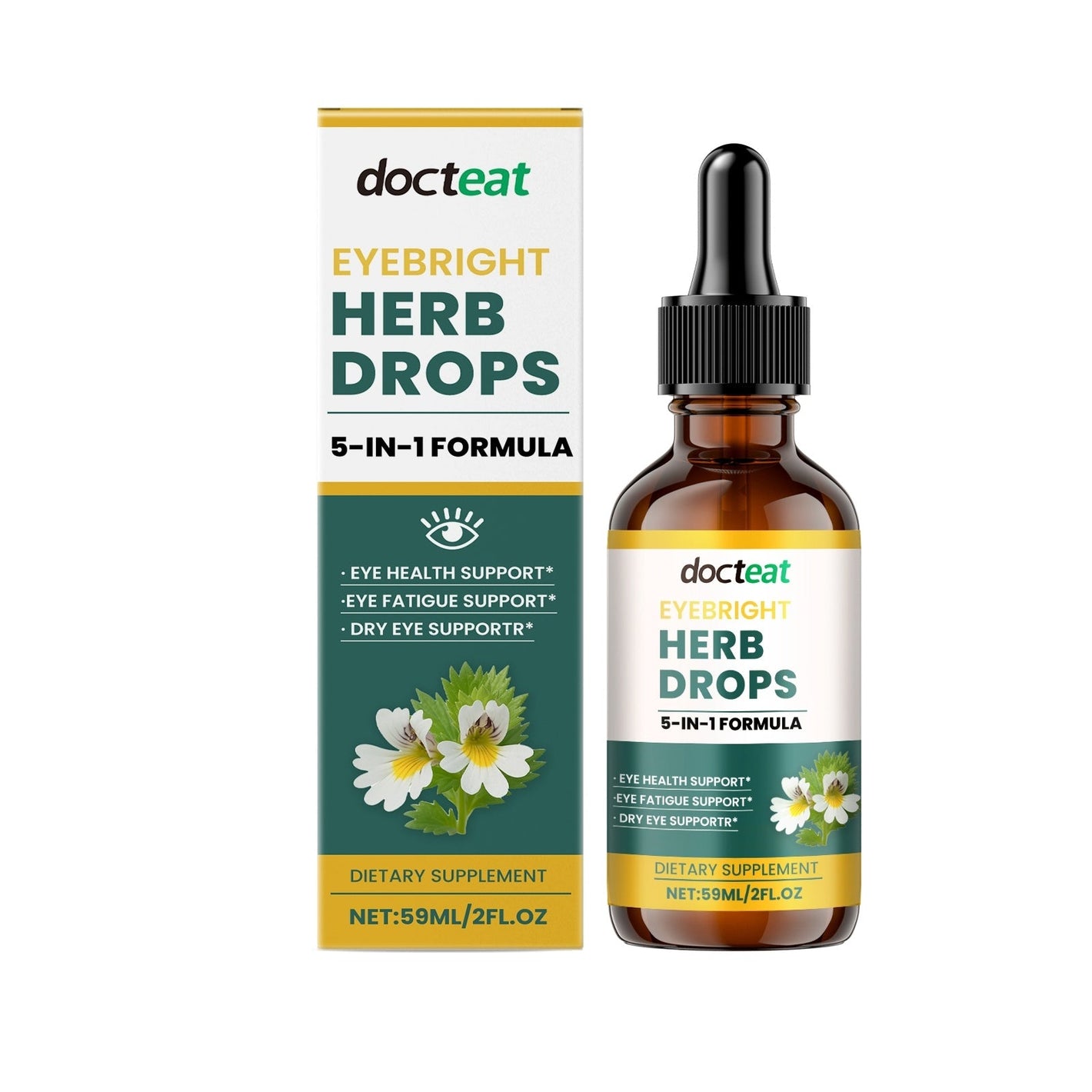 Eyebright Herb Drops with Traditional Chinese Medicine Extract and Mint Leaf - eyebright herb drops traditional chinese