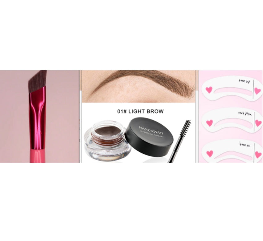 Eyebrow Dyeing Cream with Brush for Fade Vignetting Color and - Teleplus fade vignetting color eyebrow dyeing cream