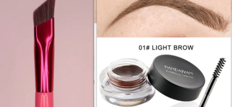 Eyebrow Dyeing Cream with Brush for Fade Vignetting Color and - Teleplus fade vignetting color eyebrow dyeing cream