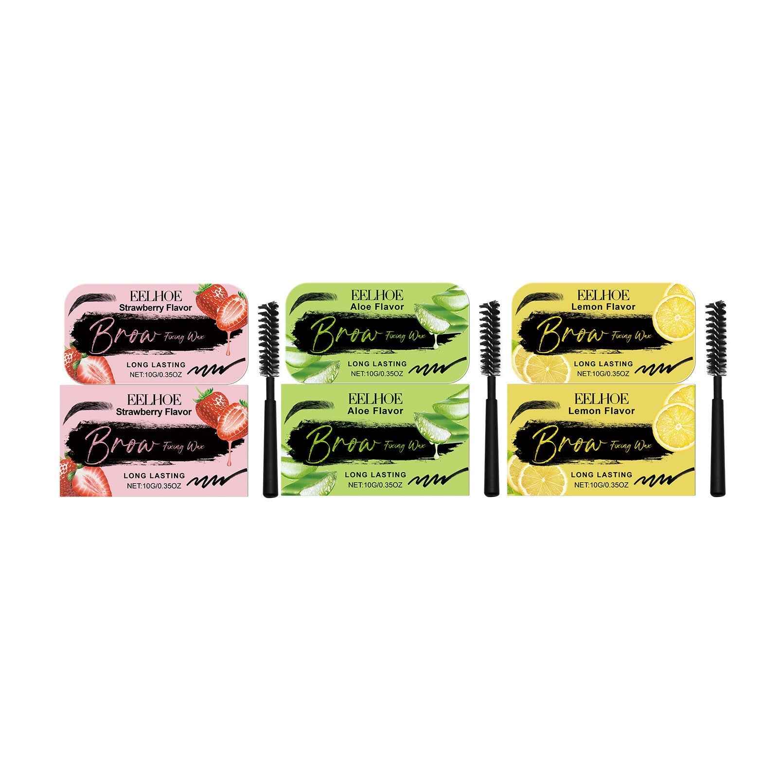 Eyebrow Modeling Wax for Shaping Lasting Makeup 10g with Flavors - Teleplus eyebrow modeling wax shaping lasting makeup