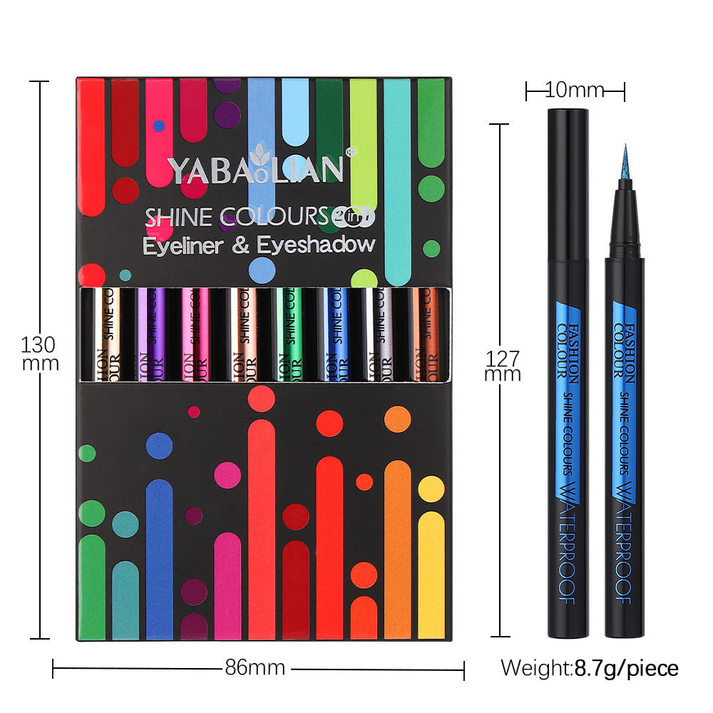 Eyeliner Pearl Color Waterproof Brightening Shelf with Multiple Shades for Makeup - Teleplus eyeliner pearl color