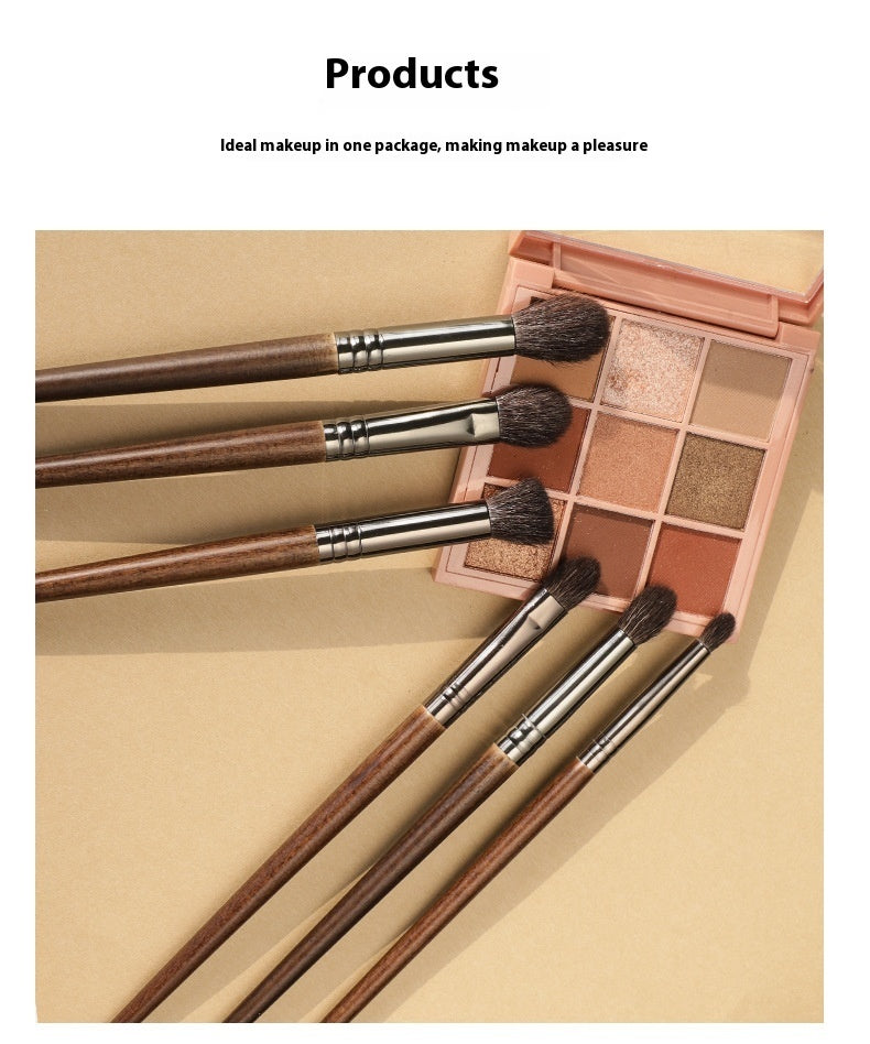 Eyeshadow Brush Set with Fine Guangfeng Wool and Mesh Storage Bags - eyeshadow brush set fine guangfeng wool super