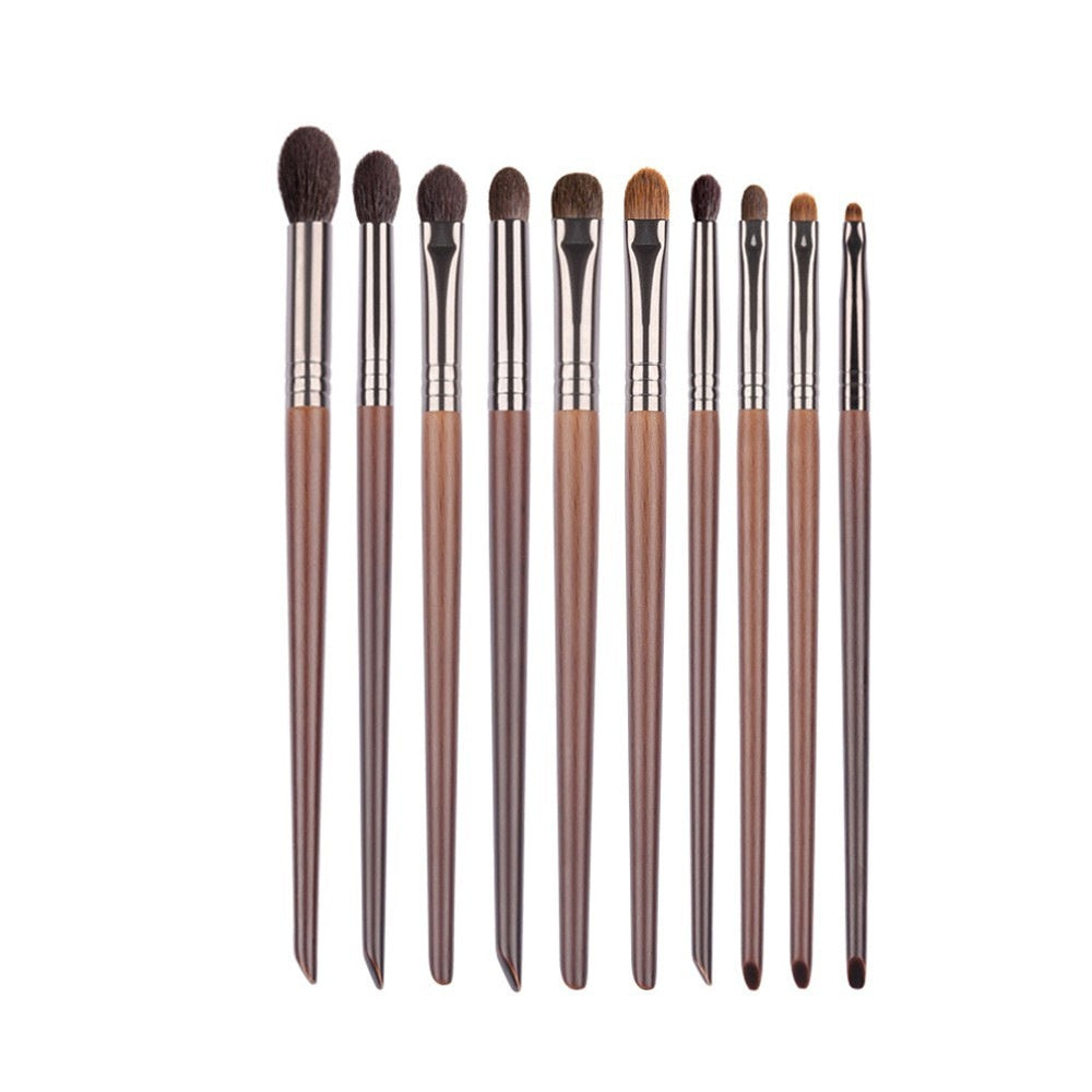 Eyeshadow Brush Set with Fine Guangfeng Wool and Mesh Storage Bags - eyeshadow brush set fine guangfeng wool super