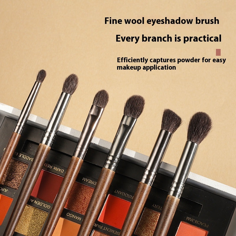 Eyeshadow Brush Set with Fine Guangfeng Wool and Mesh Storage Bags - eyeshadow brush set fine guangfeng wool super