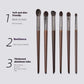 Eyeshadow Brush Set with Fine Guangfeng Wool and Mesh Storage Bags - eyeshadow brush set fine guangfeng wool super