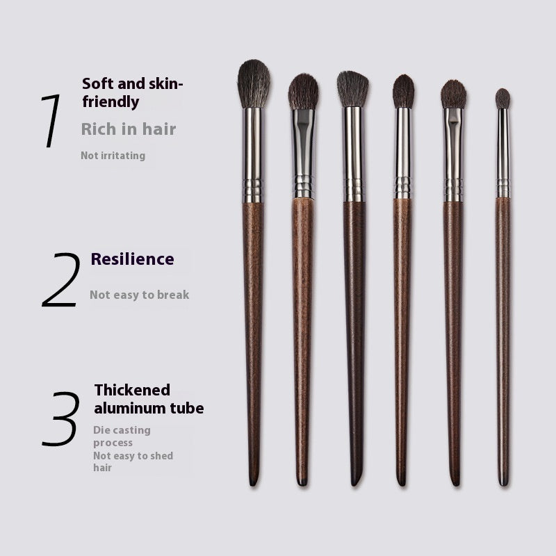 Eyeshadow Brush Set with Fine Guangfeng Wool and Mesh Storage Bags - eyeshadow brush set fine guangfeng wool super