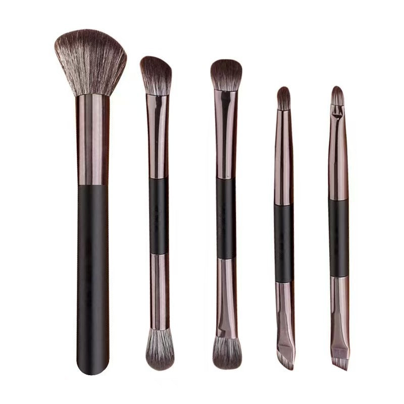 Eyeshadow Brush Set with Toothbrush Handle Synthetic Fiber Makeup Brushes - toothbrush handle eyeshadow brush set