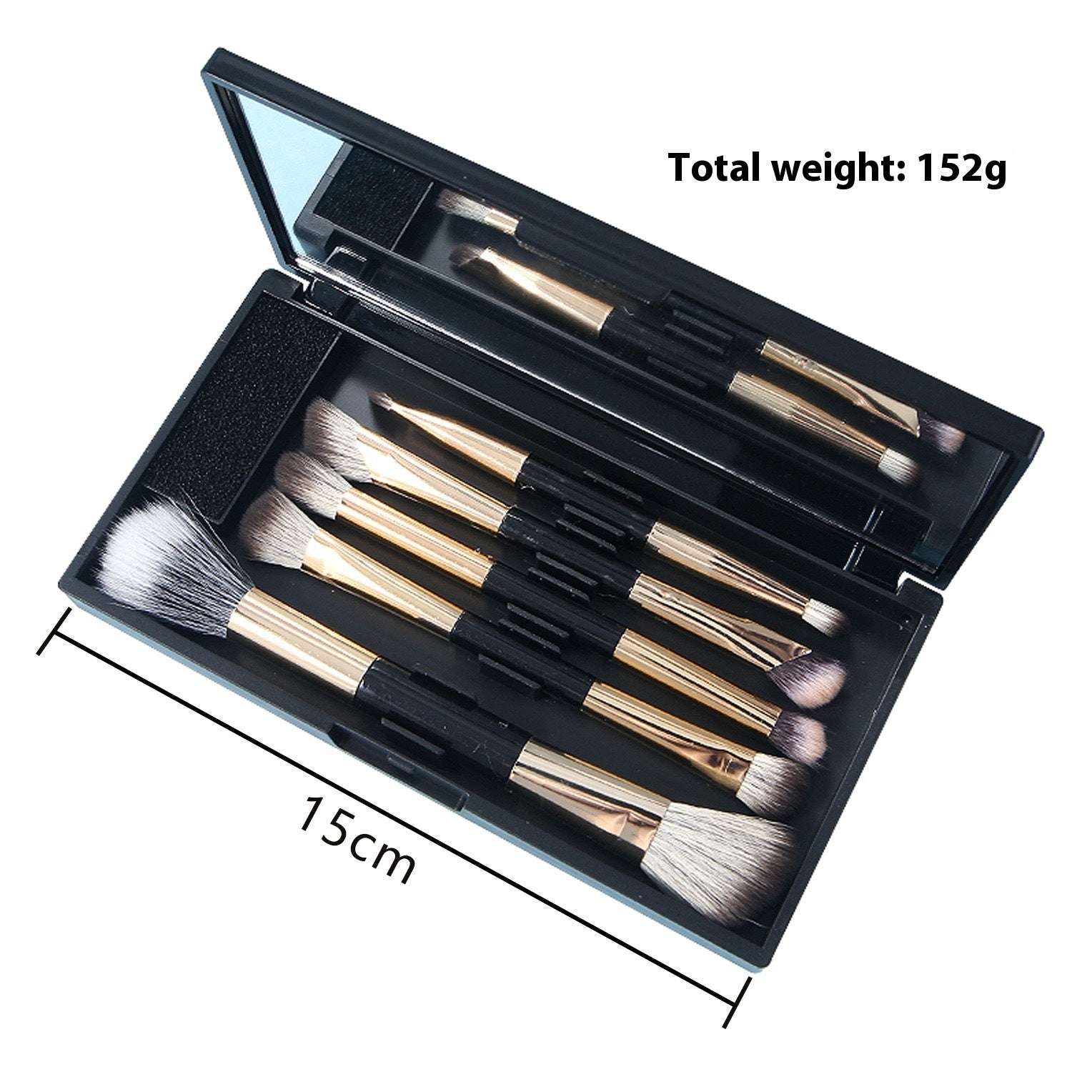 Eyeshadow Brush Set with Toothbrush Handle Synthetic Fiber Makeup Brushes - toothbrush handle eyeshadow brush set