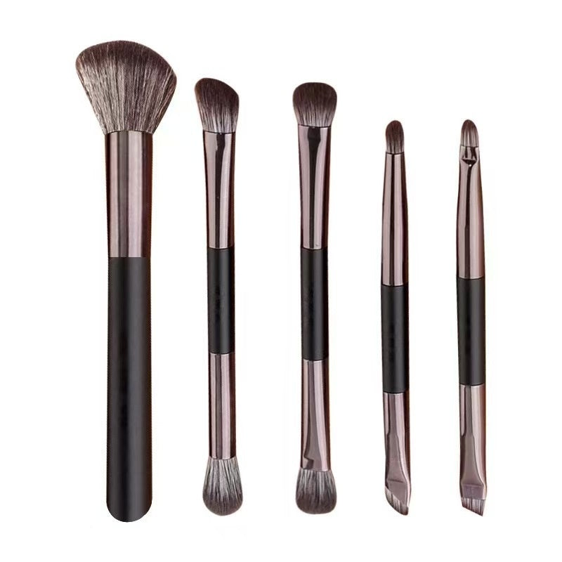 Eyeshadow Brush Set with Toothbrush Handle Synthetic Fiber Makeup Brushes - toothbrush handle eyeshadow brush set