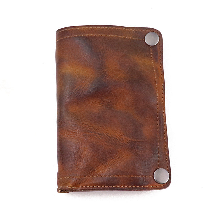 Men’s Handmade Vertical Wallet With Multiple Card Slots - Men’s Vertical Wallet for Hoarding Cards in Style