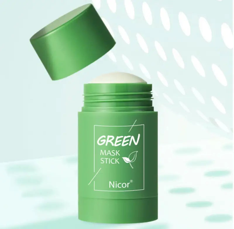 Masque nettoyant à la thé vert en argile, contrôle de l'huile, anti-acné, éclaircissant, masque d'algue, soin de la peau