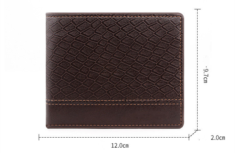 Men’s Fashion Large Capacity Embossed Snake Pattern Wallet - Snakes Don’t Bite Back D2418-1 Wallet in Style