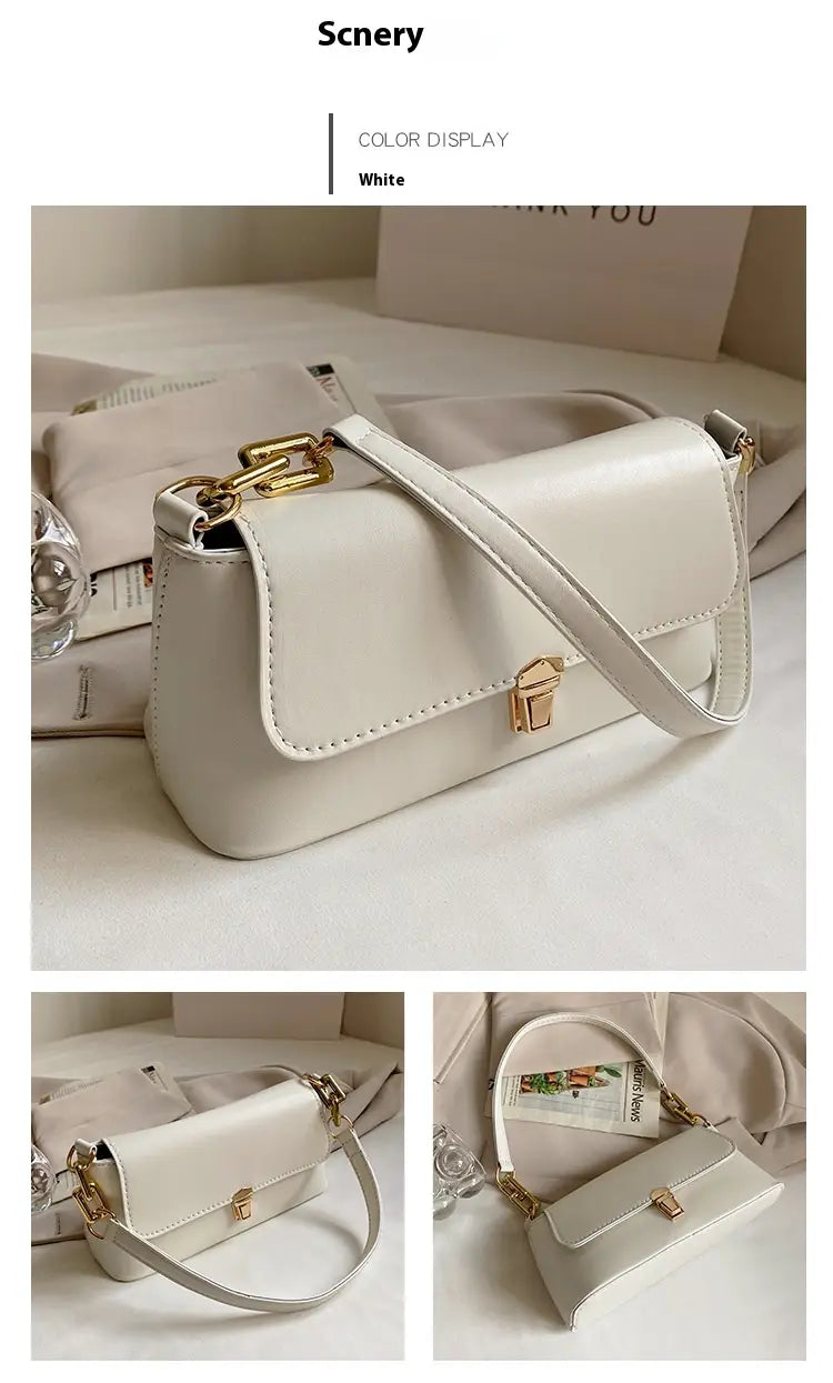 PU Leder Achselstasche mittelschwerer Schulterbeutel für Frauen mit Telefontasche