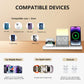 6-in-1 Wireless Charging Set Touch Night Light Mobile Phone Bluetooth Synchronization Time - Charge Like a Pro with 25W