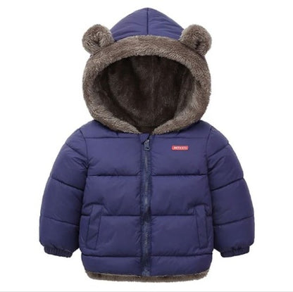 Boy’s Cotton-padded Winter Jacket Children’s Cotton-padded Jacket Double-sided Wear