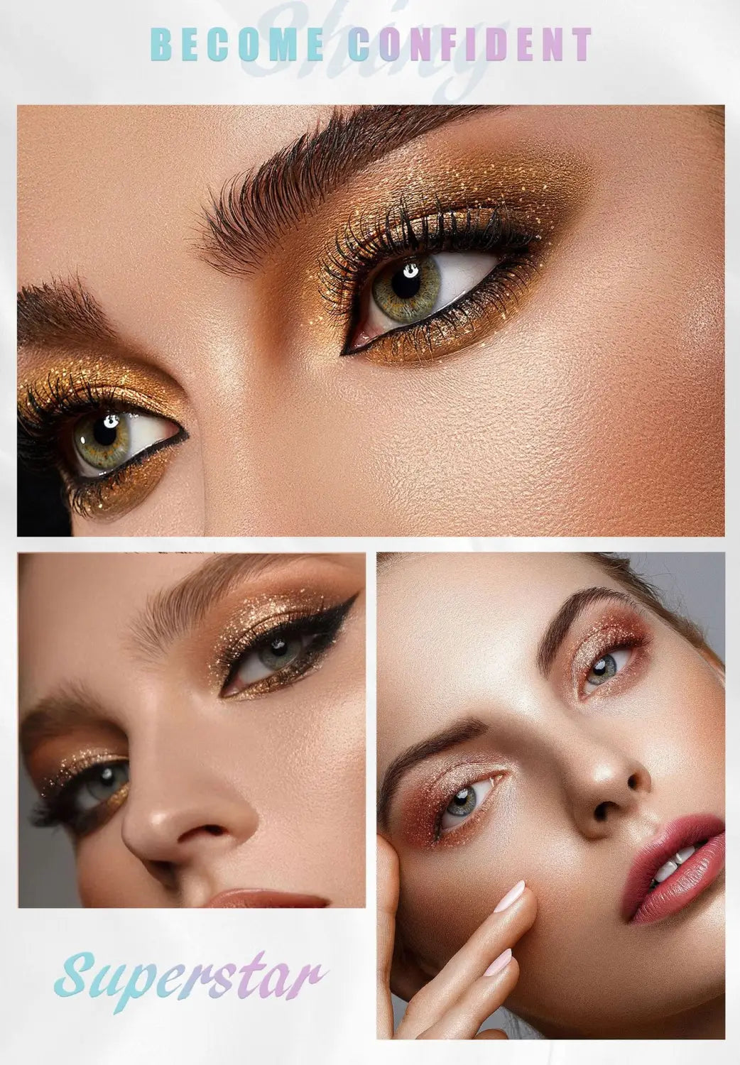 Multi Color Eye Shadow Palette Long Lasting Matte and Shimmer Shades 5ml