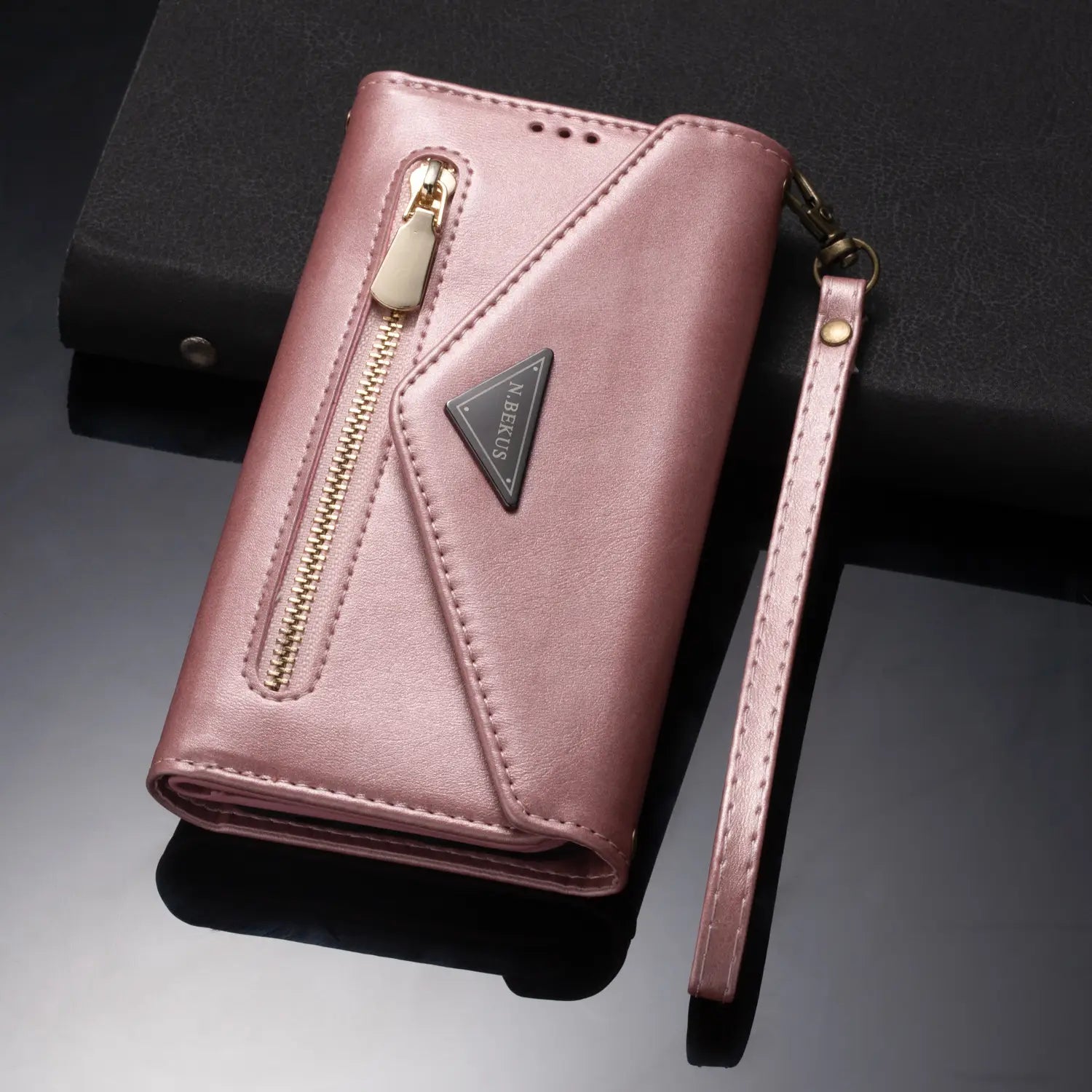 Multifunctional Zipper Phone Case Skin Sensation Doka Leather Case