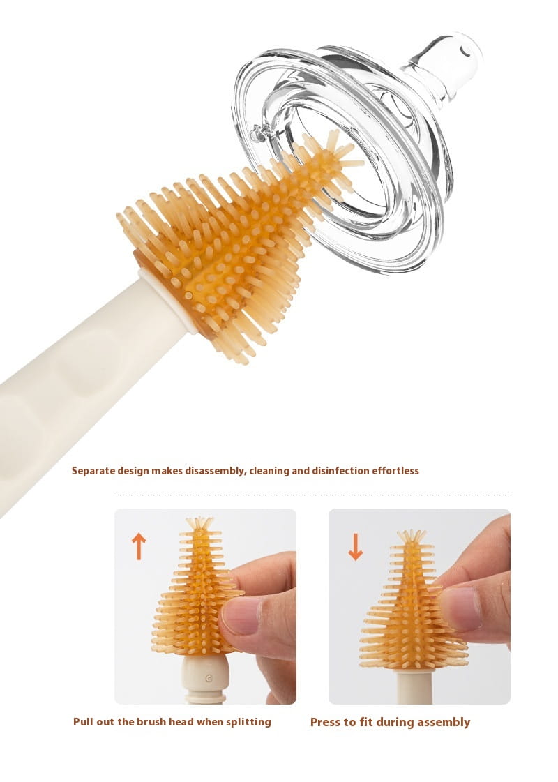 United States Milk Coffee White Fragrant Purple Brush Set Portable Bottle Cleaner