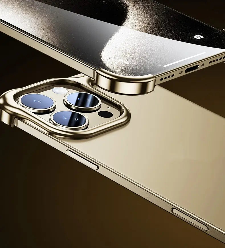 Two-in-One Metal Shell for iPhone with Corner Pad Phone Seamless