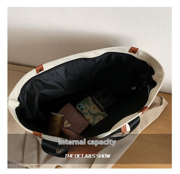 Casual Fashion Canvas Clamshell Bag with European Retro Design for United States