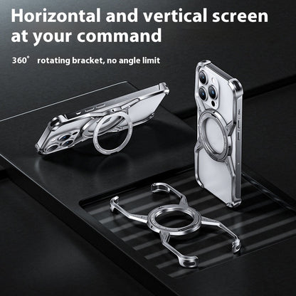 Anti-fall Heat Dissipation Metal Phone Case Mechanical Arm Protective Shell