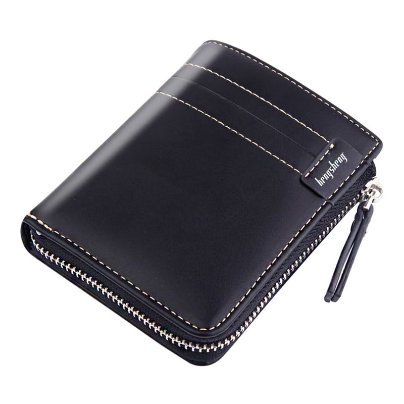 PU Leather Wallet with Zipper and Multiple Compartments for United States CHF