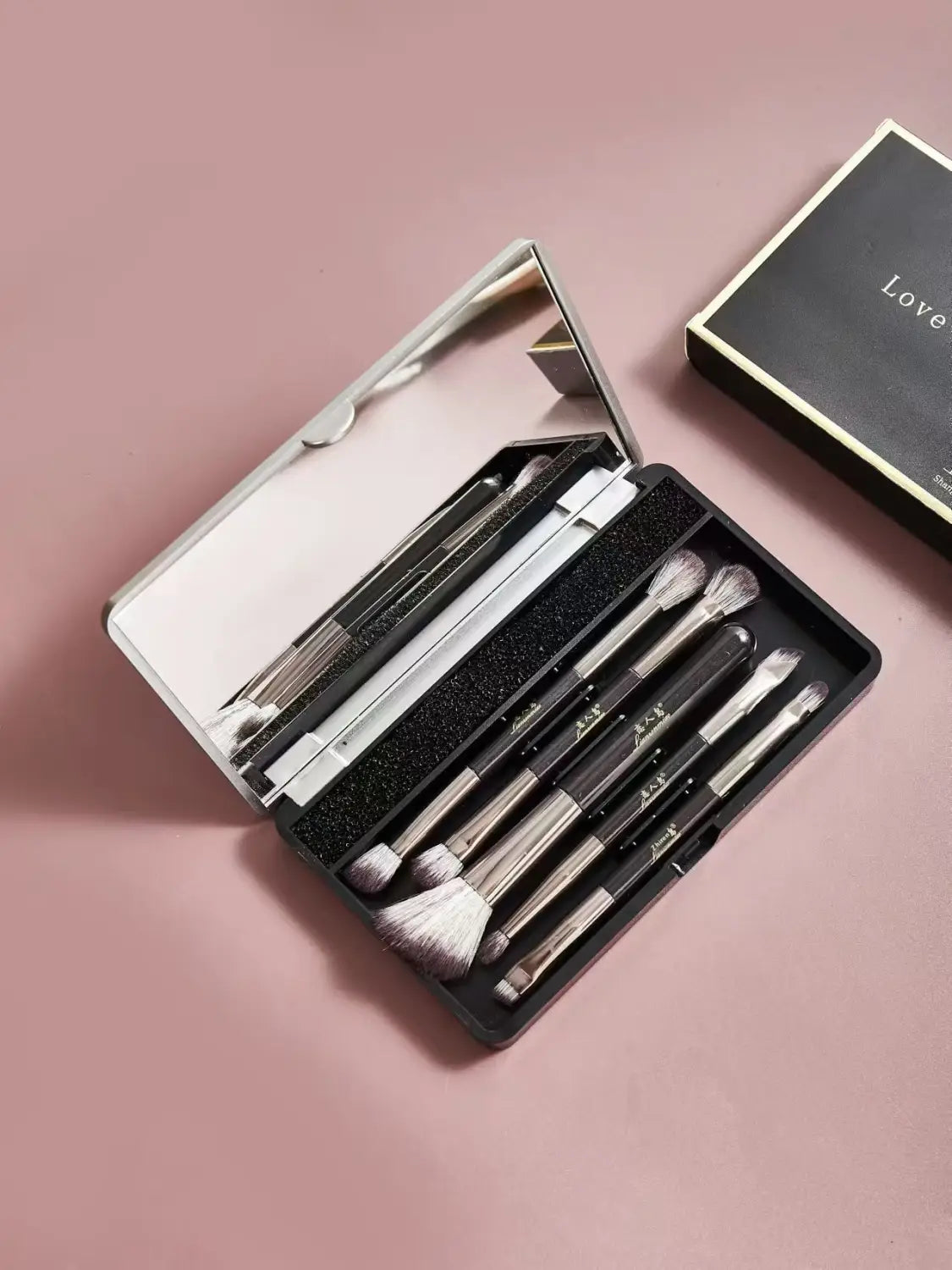 Eyeshadow Brush Set with Toothbrush Handle Synthetic Fiber Makeup Brushes