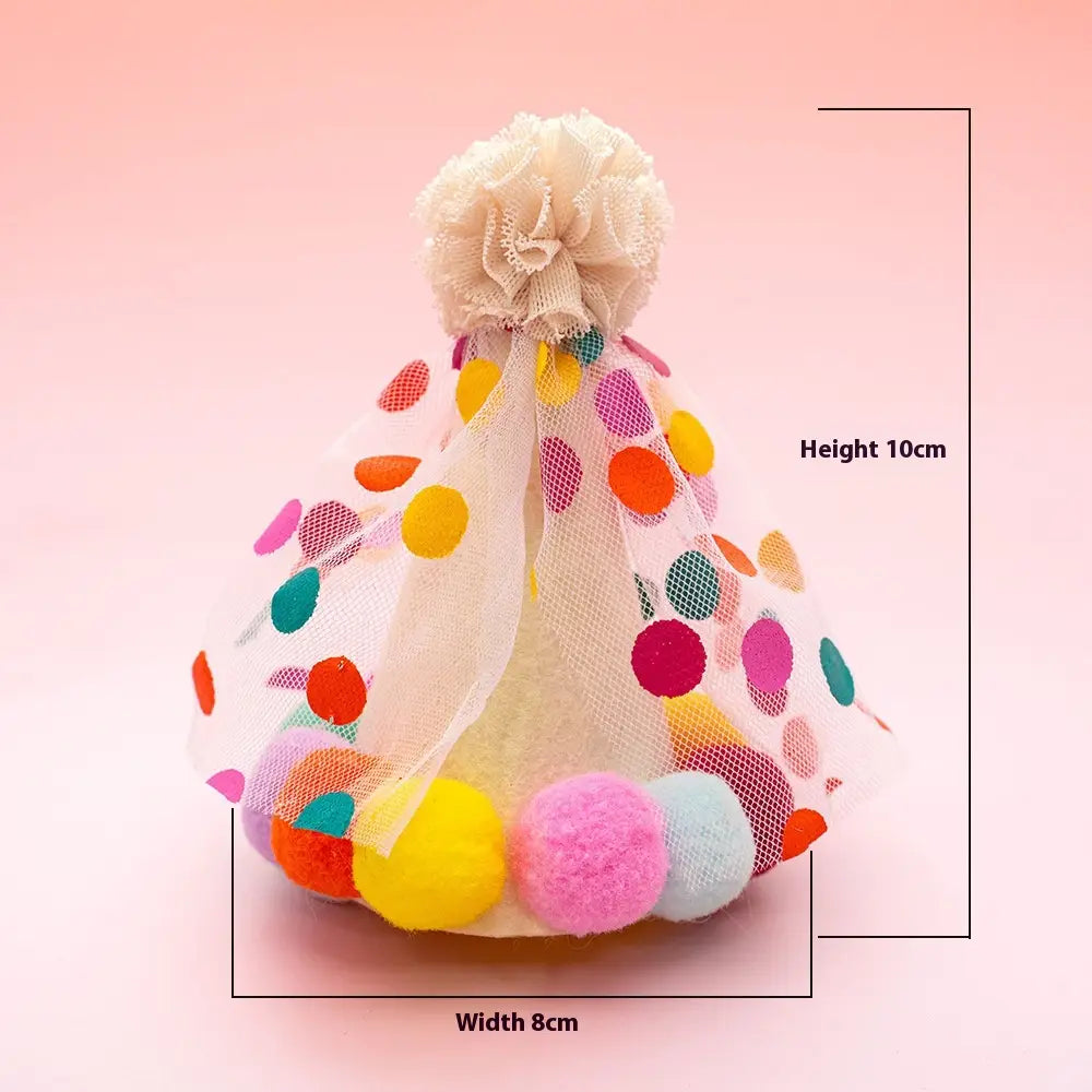 Chapeau de robe d'animaux de compagnie coloré et serviette de salive pour petits chiens moyens