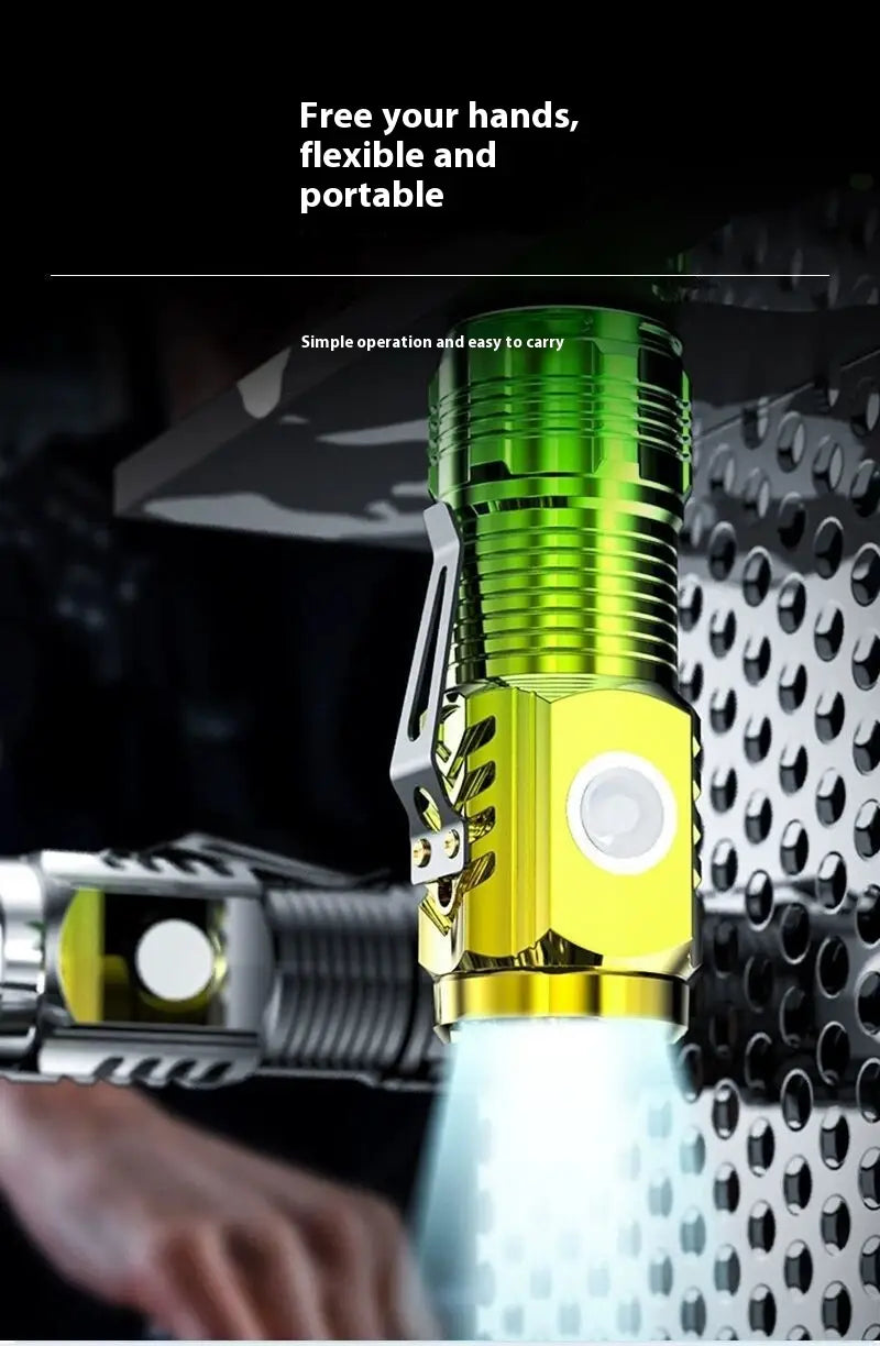 Mini Burst Flashlight Charging Cable with Magnetic and Non-Magnetic Options