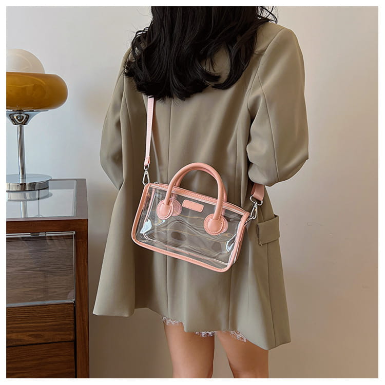 Liten plastreisekoffer Skulderveske for kvinner barn håndbagasje 23cm