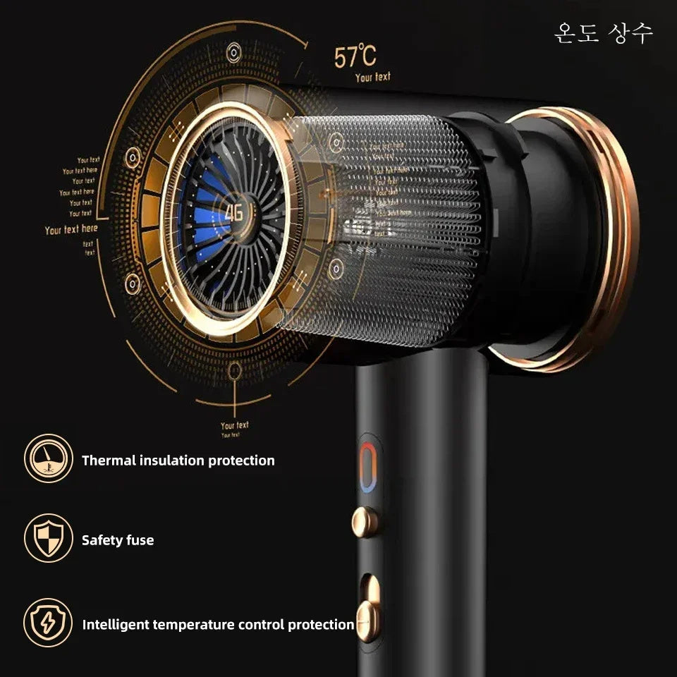 F33 Professional Hair Air Brush Hairdryer with Negative Ion Technology - Teleplus Dryer f33 professional hair air brush