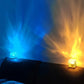 16 couleurs USB Charge dynamique Rotation Water Wave Projecteur Night Glow Flame Crystal Light Living Room Bedroom Decor