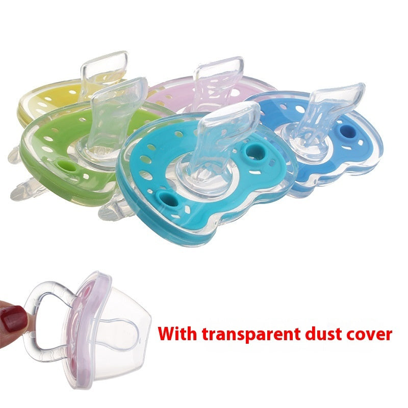 Baby Products Full Silica Gel Pacifier Two-color Liquid Silicone Sleep Comfort Baby Pacifier Baby - Heartfelt Comfort