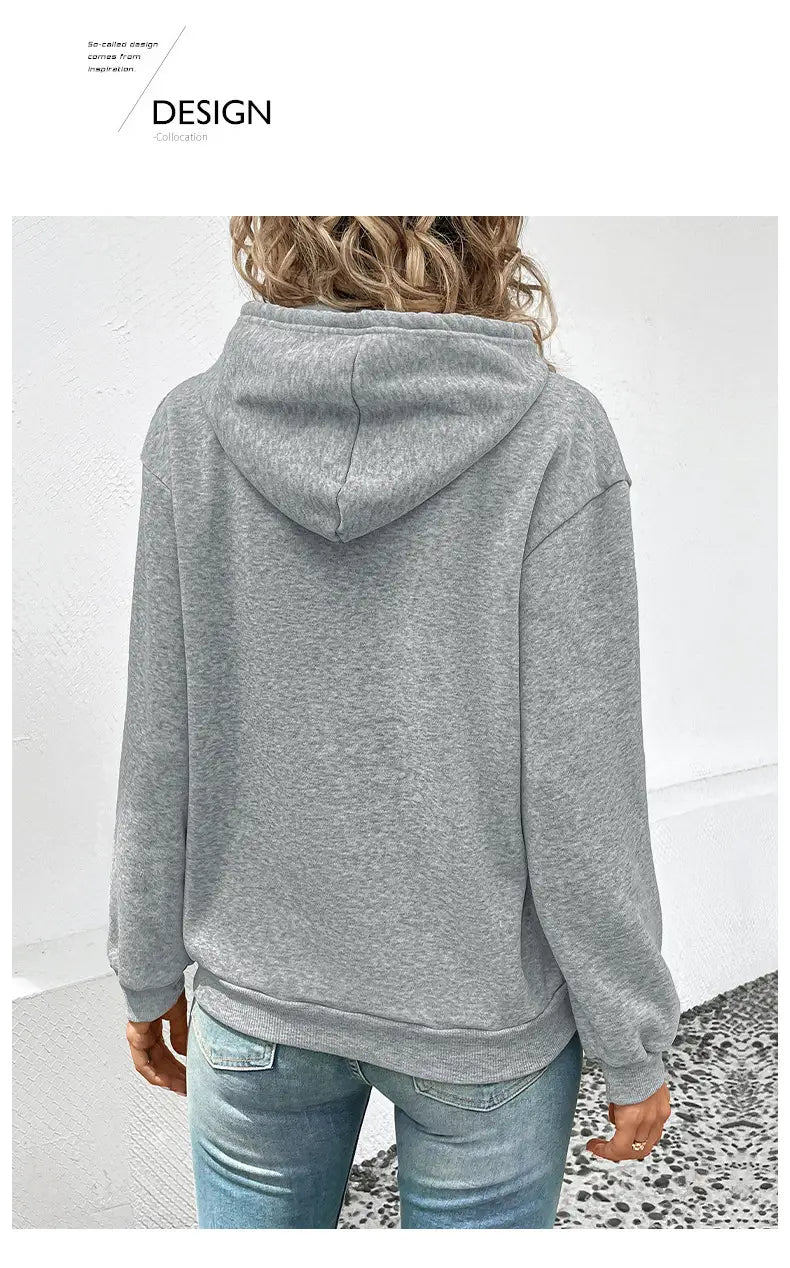 Japanese Korean Casual Pullover Sweatshirt with Pockets Polyester Unisex