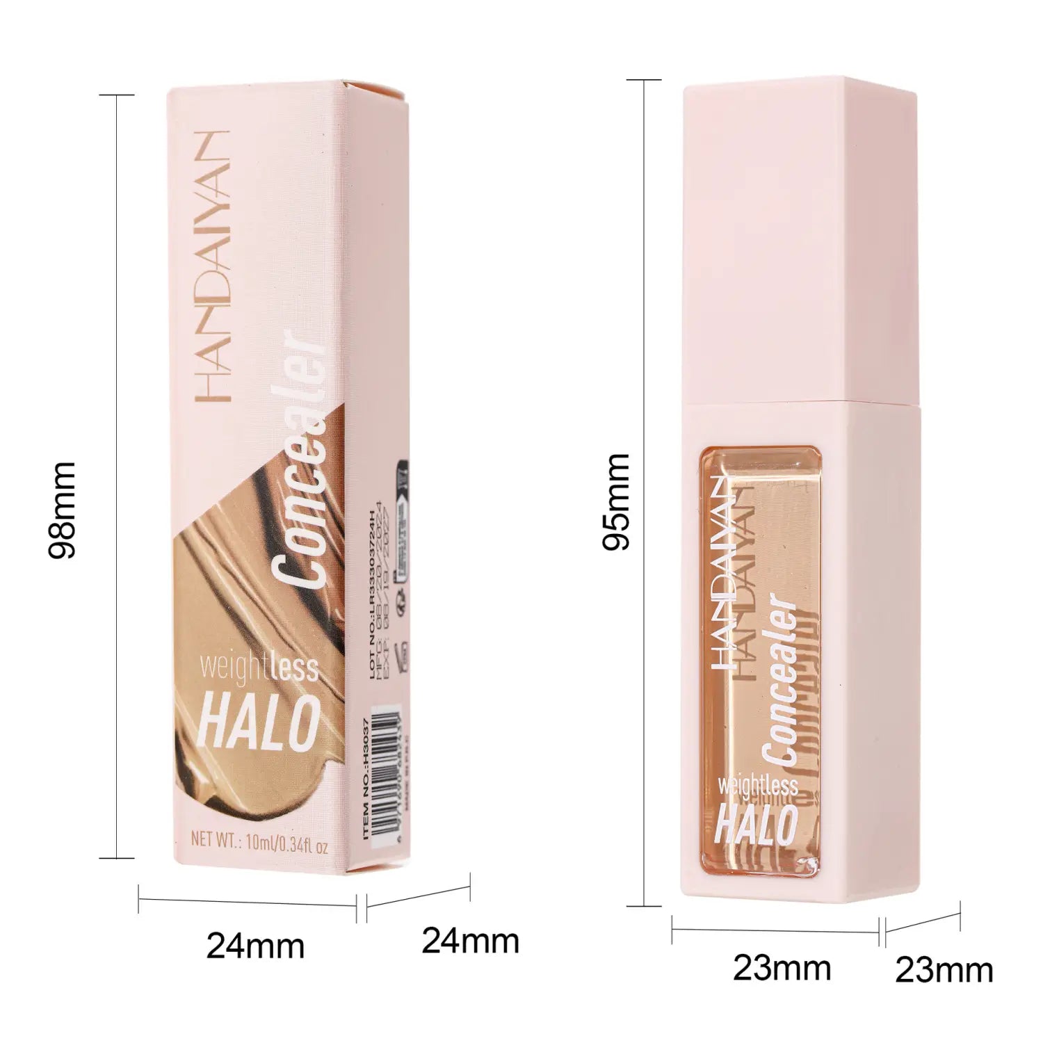 Long-Lasting Shading Cream Concealer with Color Correction and Invisible Pores