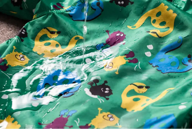 Cute Dinosaur Windproof Rainproof Jacket for Kids 3-8 Years