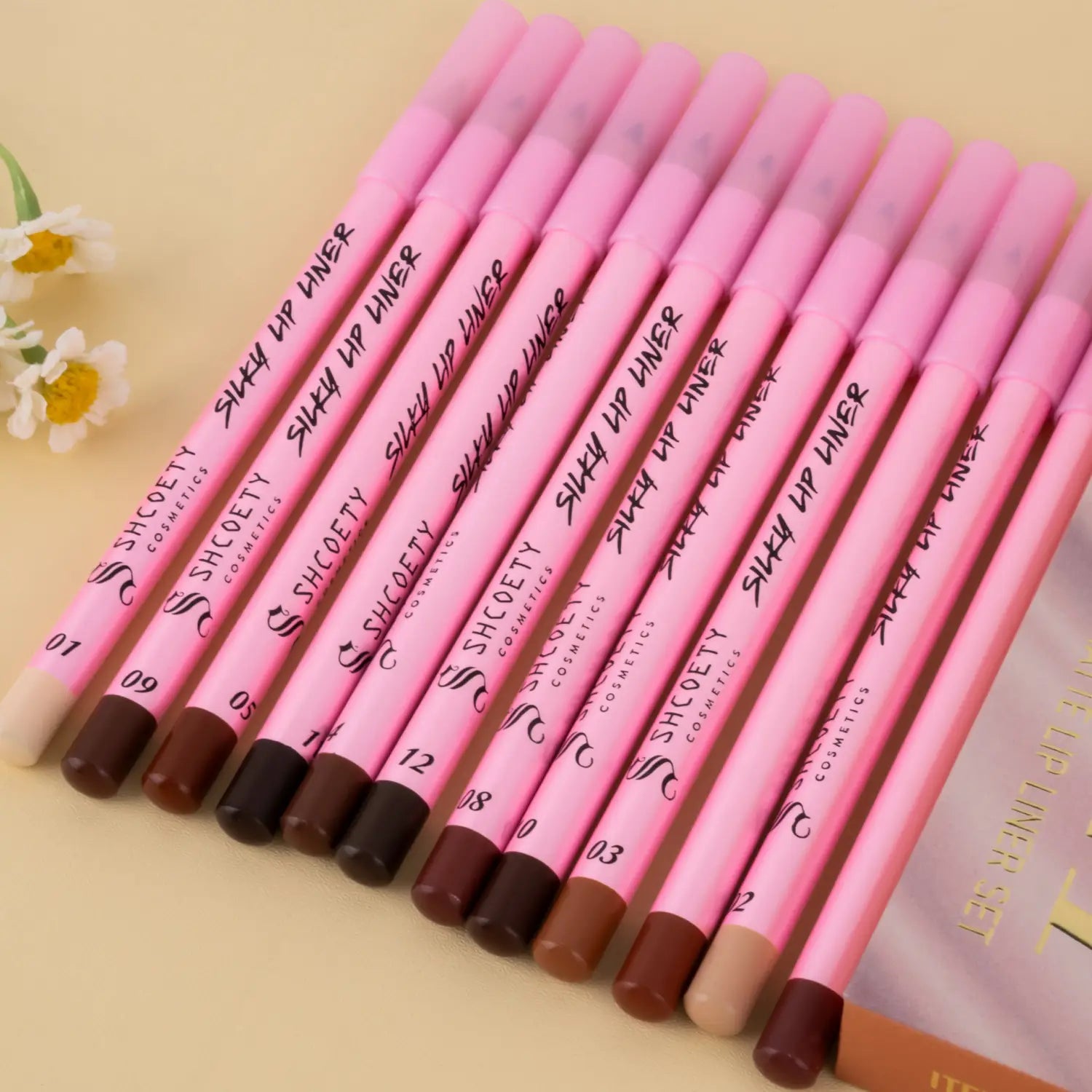 Durable Lip Liner Set for Universal Skin Tones Perfect Color Matte Lipstick