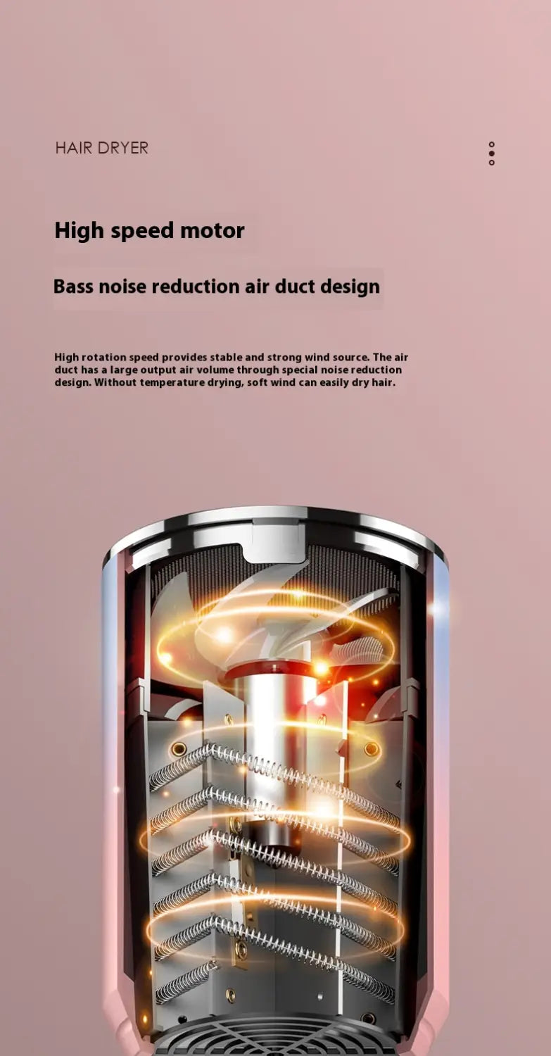 High Power Electric Hair Dryer Household with Gradient Purple and Blue Light