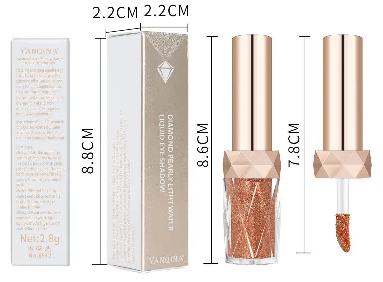 Diamond Pearl Liquid Eye Shadow with Multiple Color Options